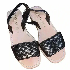 Calaxini braided leather wedge sandals size 38 new without tag